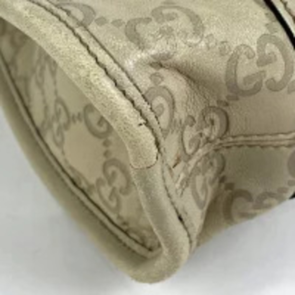 Gucci Signature Leather Bag ssima Shoulder White ssima 2way Shima - Picture 3 of 6